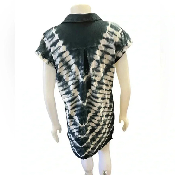 Rock &  Republic Tie Dye Polo Mini Dress Tunic Size Large - Picture 5 of 10